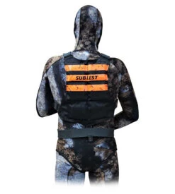 SUBLEST Baudrier Dorsal QUICKSAFE Simple Bretelles Avec 6 Poches Vides -Plongée Sportive Boutique SUBLEST Baudrier chasse sous marine GBD6P FLUO MS 2