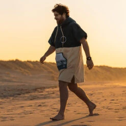 WAVE HAWAII PONCHO COTTON VELOURS PETROL En Coton Bio -Plongée Sportive Boutique WAVE HAWAII PONCHO COTTON VELOURS PETROL en coton bio WH 7